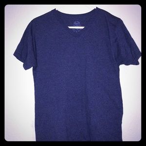 Dark blue men's v neck tee size S Small